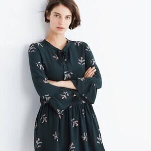 Madewell Tie-Neck Dress